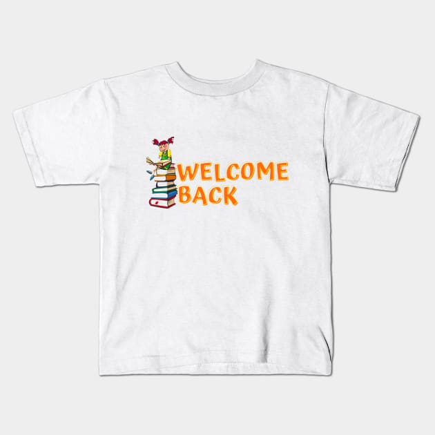 Welcome Back To School Kids T-Shirt by Craft With Me